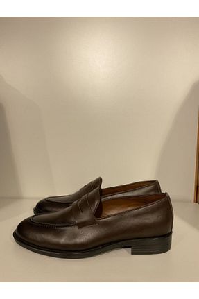 کفش کلاسیک قهوه ای مردانه چرم خالص BT BABA TERZİ - کد 929300546