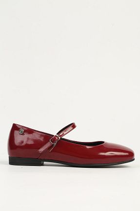 کفش کژوال زرشکی زنانه چرم لاکی Pierre Cardin - کد 929222161