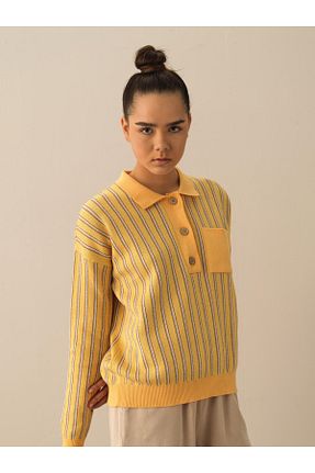 پلیور زرد زنانه رگولار Xint - کد 670385020