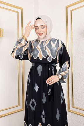 لباس حجاب مشکی زنانه رگولار Tesettür Dünyası - کد 929229676