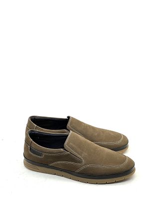 کفش کژوال بژ مردانه چرم خالص grado - کد 929226688