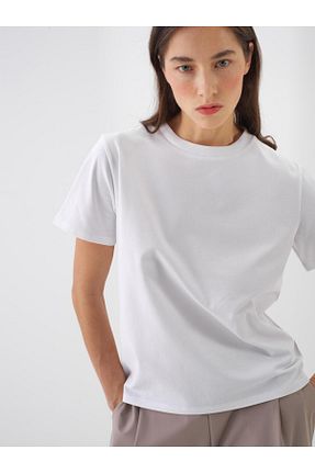 تیشرت سفید زنانه رگولار Xint - کد 922442525