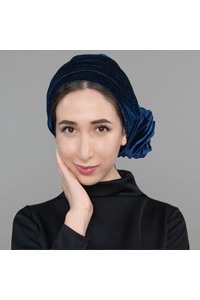 روسری سرمه ای کرپ Bitter Colors - کد 466107940