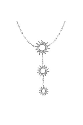 گردنبند نقره طوسی زنانه 925 عیار Silveranka - کد 929230266