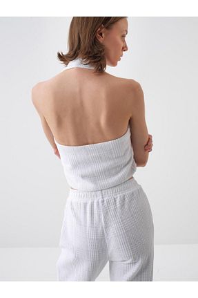 بلوز سفید زنانه ساده Xint - کد 922442811