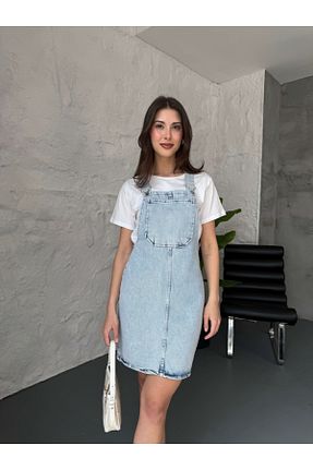 لباس آبی زنانه بافتنی Elif Özbey Butik - کد 829334766