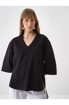 بلوز مشکی زنانه ساده Xint - کد 922442892