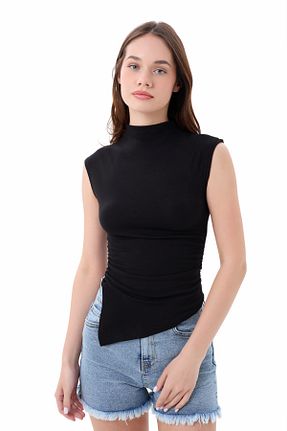 بلوز مشکی زنانه ساده vesantia - کد 924437197