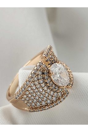انگشتر استیل (فولاد) متالیک زنانه سنک زیرکون ZÜLİSCH - کد 929243993