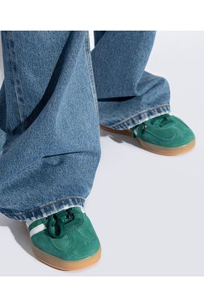 کفش اسنیکر سبز بچه گانه بند دار adidas - کد 859677081
