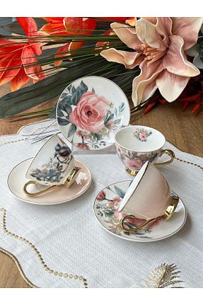 فنجان قهوه رنگی 6 نفره ROSSEV - کد 802234204
