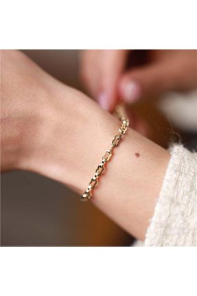 دستبند طلا طلائی زنانه 14 عیار Siena - کد 929443929