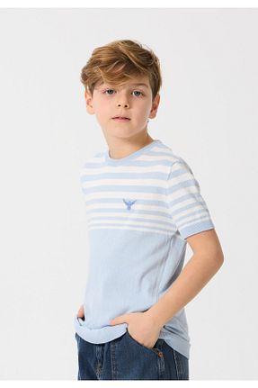 تیشرت آبی بچه گانه اسلیم فیت Nisrakids - کد 929376199