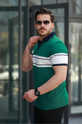 پولوشرت سبز مردانه پنبه ای Miron - کد 929373533