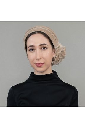 روسری بژ ساده Bitter Colors - کد 410862238