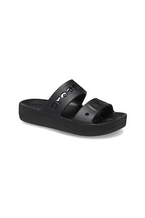 صندل مشکی زنانه پاشنه تخت Crocs - کد 842690200