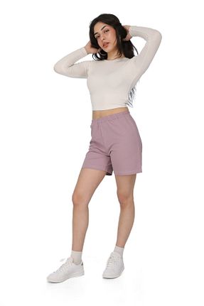 شلوارک و برمودا صورتی زنانه رگولار lemontpiel - کد 929260415