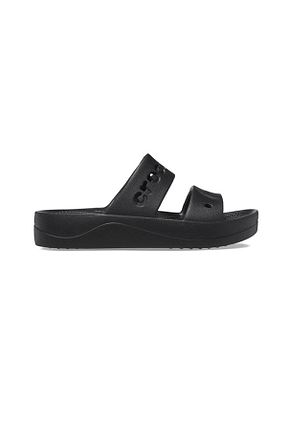 صندل مشکی زنانه پاشنه تخت Crocs - کد 842690200