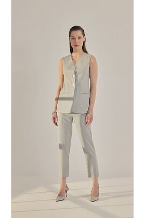 ست بالاتنه و پائین تنه طوسی زنانه بافتنی yakestore - کد 929265714