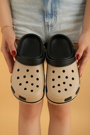 دمپائی بژ زنانه چرم مصنوعی HKM shoes - کد 929293832