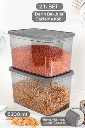 ظرف نگهداری طوسی پلاستیک Meleni Home - کد 929276847