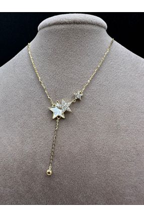 گردنبند نقره طلائی زنانه 925 عیار Jewel - کد 929292226