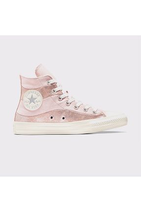 کفش اسنیکر صورتی زنانه بند دار Converse - کد 860181889