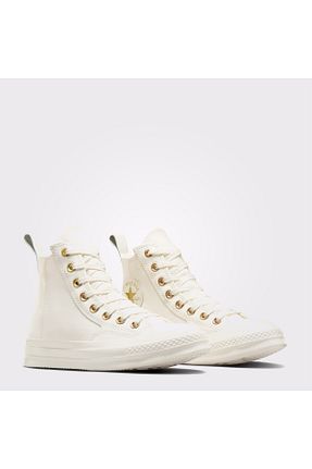 کفش اسنیکر بژ زنانه بند دار Converse - کد 864712172
