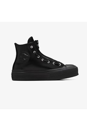 بوت / نیم بوت مشکی زنانه پاشنه تخت Converse - کد 929302491