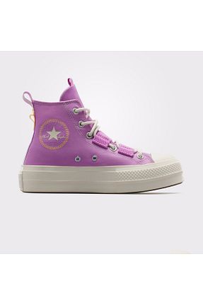 کفش اسنیکر بنفش زنانه بند دار Converse - کد 865340213