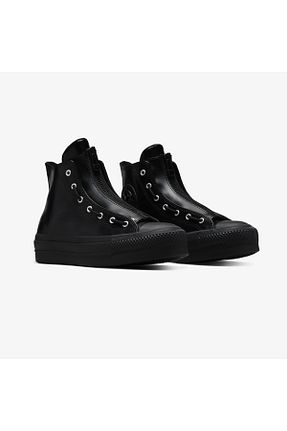 بوت / نیم بوت مشکی زنانه پاشنه تخت Converse - کد 929302491