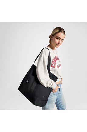 کیف دوشی مشکی زنانه پارچه ای Converse - کد 902075039