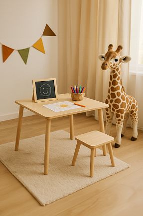 میز بازی و فعالیت قهوه ای چوب Enjoy BToys - کد 929264125