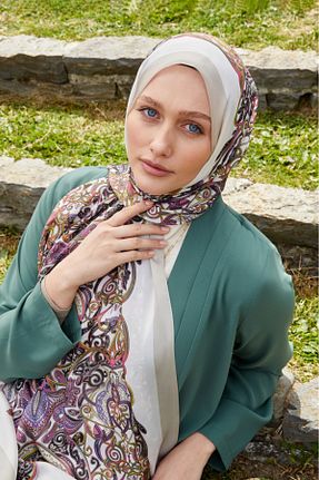 شال طوسی زنانه LuvenSara - کد 928633771