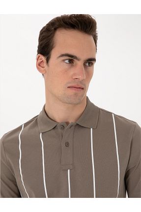 پولوشرت قهوه ای مردانه رگولار Pierre Cardin - کد 929299752