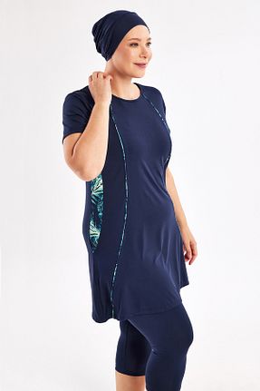 مایو حجاب سرمه ای زنانه ساده MARESİVA - کد 929301505