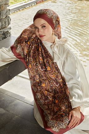 شال زرشکی زنانه LuvenSara - کد 928629257