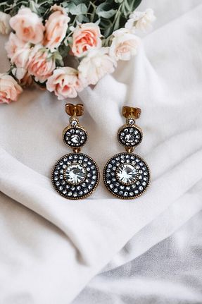 گوشواره جواهر سفید زیرکن FAYRA ACCESSORIES - کد 929300278