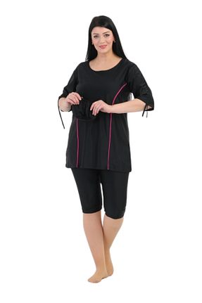 مایو حجاب مشکی زنانه Atma Kap Emayo - کد 801849307