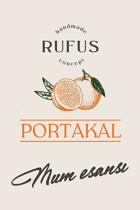 شمع نارنجی Portakal RufusConcept - کد 929338339
