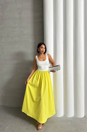 لباس زرد زنانه بافتنی Neşeli Butik - کد 929336636