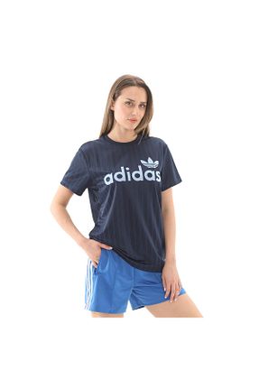 تیشرت سرمه ای زنانه رگولار adidas - کد 895671013