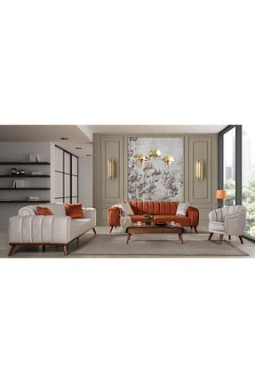 ست مبل سفید 3+3+1 MBHOME - کد 896043945