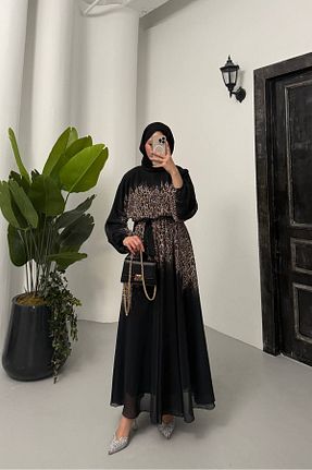 لباس حجاب مشکی زنانه Relaxed Neşeli Butik - کد 929339845