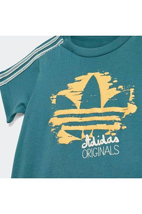 ست کرمکن اسپرت سبز بچه گانه پنبه ای adidas - کد 929342915