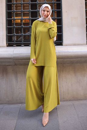 ست بالاتنه و پائین تنه حجاب سبز زنانه رگولار İmajButik - کد 906239996