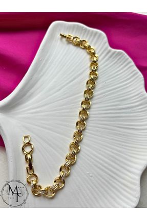 دستبند استیل (فولاد) طلائی استیل ضد زنگ Meva Takı Shop - کد 929349247