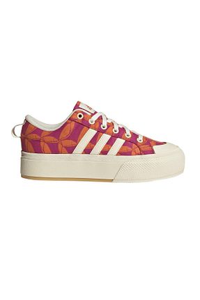 کفش اسنیکر سفید زنانه بند دار adidas - کد 887260156