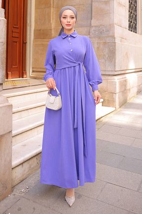 لباس حجاب بنفش زنانه رگولار İmajButik - کد 929346062