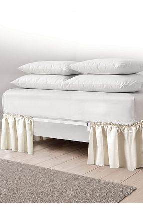 ست ملحفه دونفره بژ کتان KUMSAATİ - کد 928902373